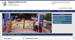 Desktop Screenshot of mahatmagandhicollege.org