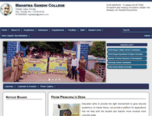 Tablet Screenshot of mahatmagandhicollege.org